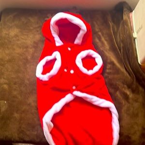 Super soft and cute Santa outfit for your dog or cat size small